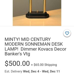 Modern bonnerman desk lamps